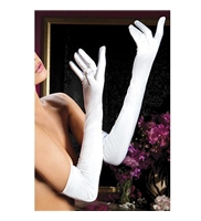 Opera Guantes Satén Blancos