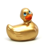 Pato Navidad Dorado