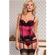 Satin Bustier &Tanga Red