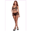 Ring Bra, Skirt & G Black
