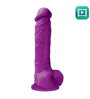 Dildo Realista 27 cm Placer Color Púrpura
