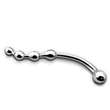 DILDO ACERO CURVILINEO METAL WORX CURVE